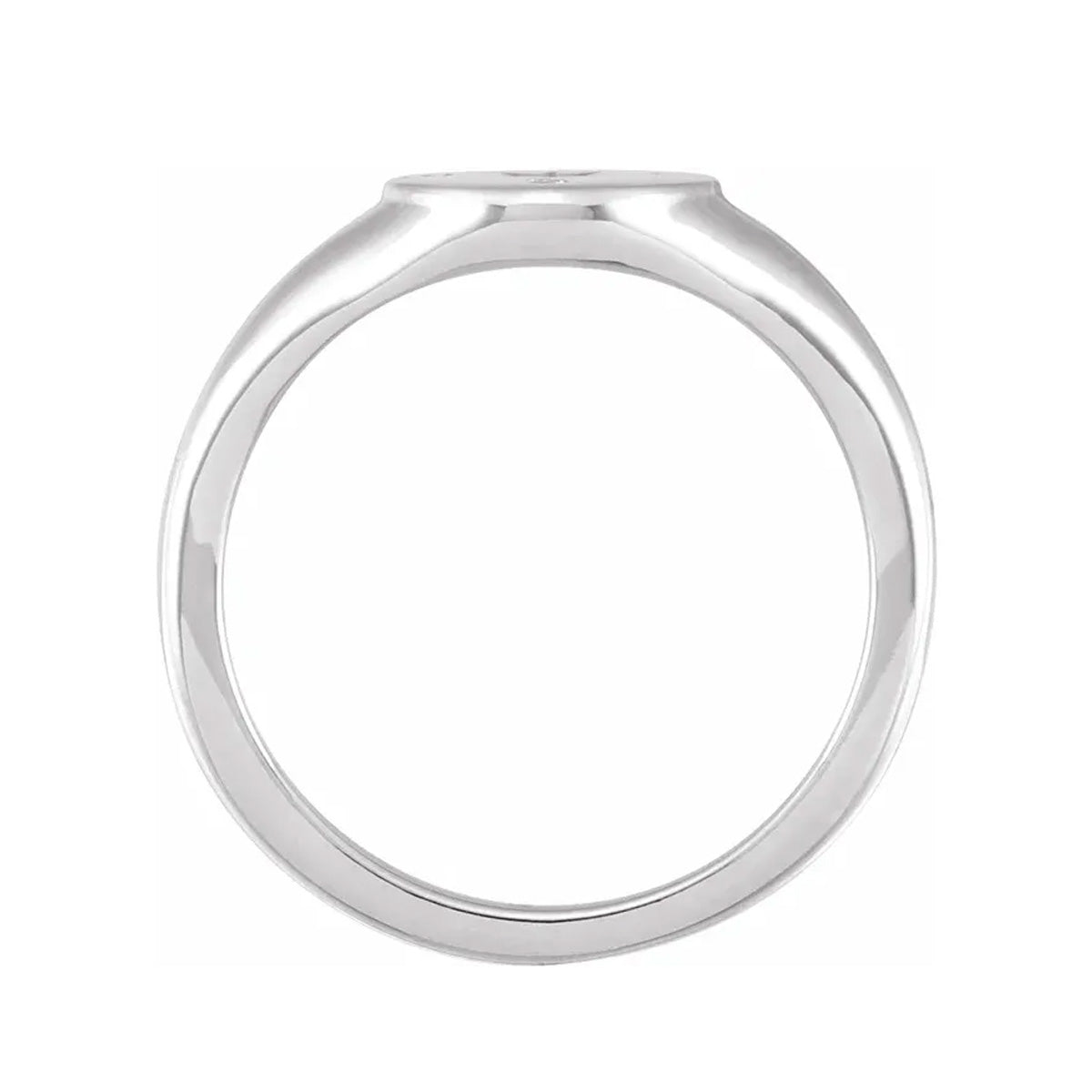 Women’s Silver Compass Signet Ring